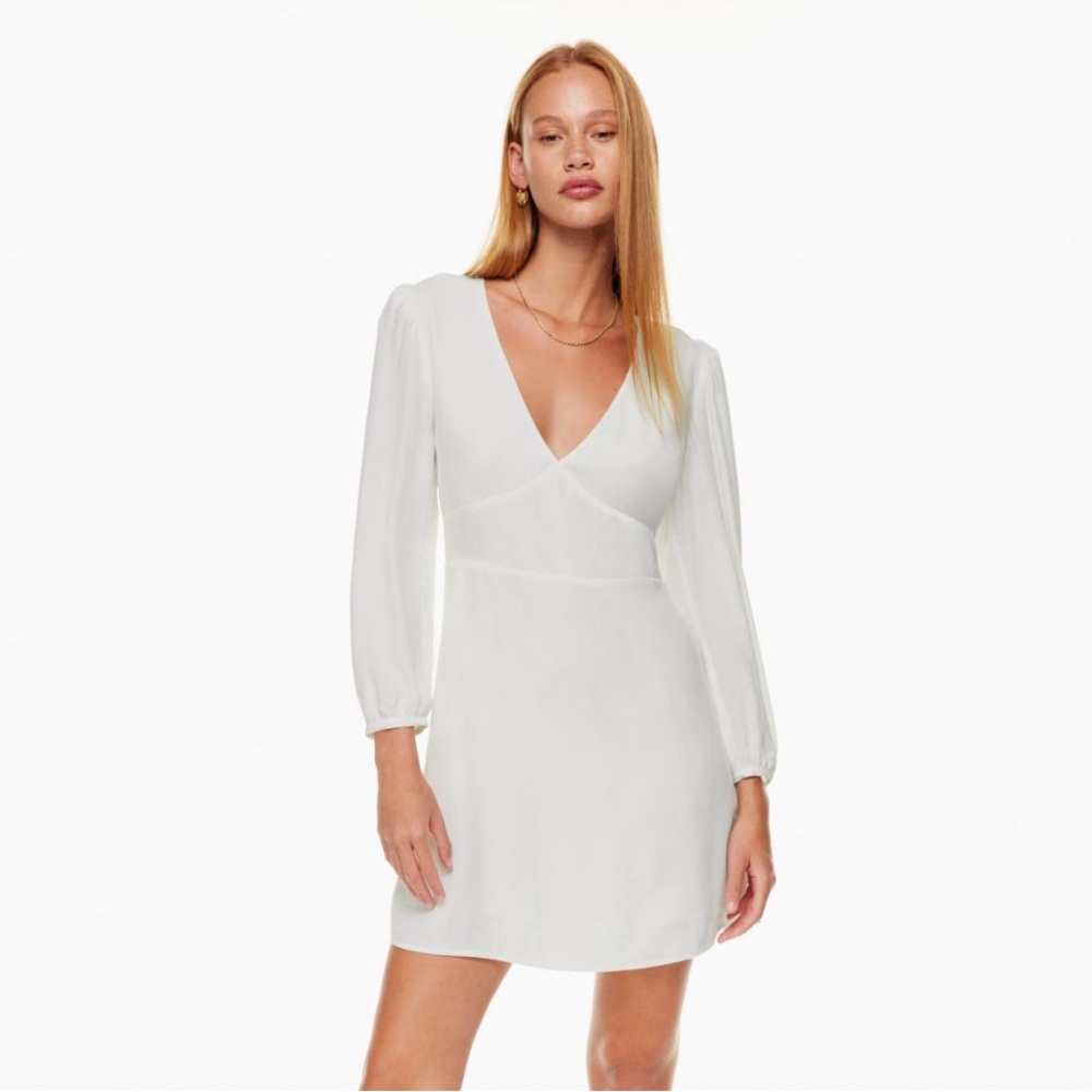 NWT Aritzia Sunday Best Grayson Dress In Light Birch Size 8